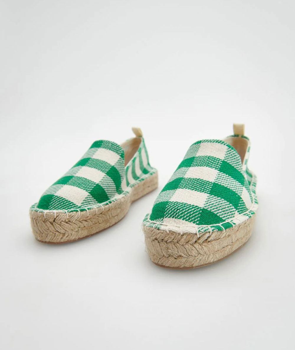 Check espadrilles - Image 2