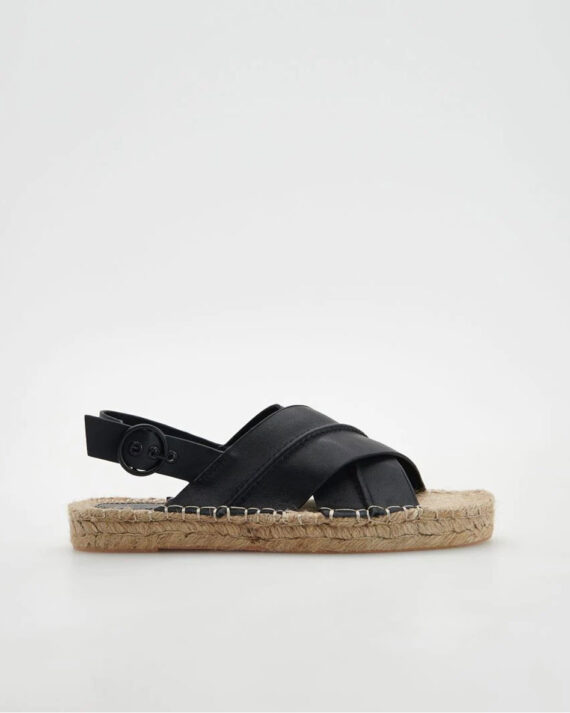Espadrilles with leather